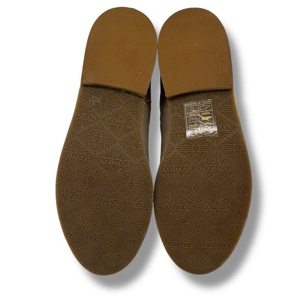 Hari Mari Leather Chelsea Boots Womens Size 6 Sand Pull On - Picture 10 of 10